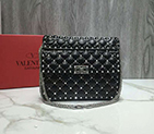 2019 VALENTINO MEDIUM CRYSTAL HEART SPIKE BAG