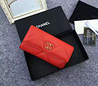 2020 Chanel 19 long flap wallet