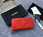 2020 Chanel 19 long zipped wallet
