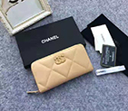 2020 Chanel 19 long zipped wallet