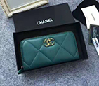 2020 Chanel 19 long zipped wallet