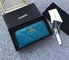 2020 Chanel 19 long zipped wallet