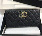 2020 Chanel Matelasse Zip Around Wallet