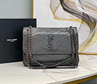 2020 SAINT LAURENT NIKI MEDIUM IN CRINKLED VINTAGE LEATHER 498894