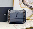 2020 SAINT LAURENT NIKI MEDIUM IN CRINKLED VINTAGE LEATHER 498894