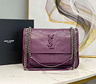 2020 SAINT LAURENT NIKI MEDIUM IN CRINKLED VINTAGE LEATHER