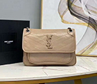 2020 SAINT LAURENT NIKI MEDIUM IN CRINKLED VINTAGE LEATHER 498894