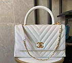 2021 Chanel large flap bag with top handle