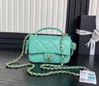 2025 Chanel SMALL FLAP BAG WITH TOP HANDLE AS5298