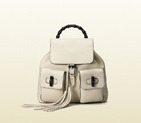 Bamboo leather backpack 370833 A7M0N 9022