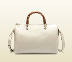 Bamboo shopper leather boston bag 353124 A7M0G 9022