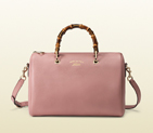 Bamboo shopper leather boston bag 353124 A7M0K 5812