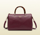 Bamboo shopper leather boston bag 353124 A7M0G 6149