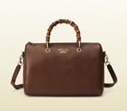 Bamboo shopper leather boston bag 353124 A7M0K 2548