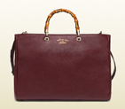 Bamboo shopper leather tote 323658 A7M0G 6149