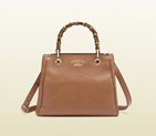 Bamboo shopper leather tote 336032 A7M0G 9822