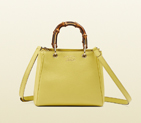 Bamboo shopper mini leather top handle bag 368823 A7M0G 7209