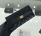 Boy Chanel Embroidery Bi-Fold Wallet Original Calfskin Leather A80286