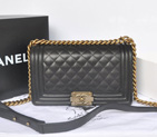 Boy Chanel Flap Shoulder Bag Original Sheepskin Leather A67086 Black