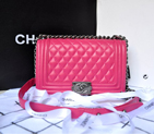 Boy Chanel Flap Shoulder Bag Original Sheepskin Leather A67086 Rose