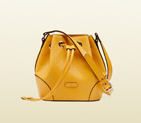 Bright diamante leather bucket bag 354229 AIZ1G 7011