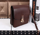 Celine Classic Box Small Flap Bag Lambskin Leather C3118 Coffee
