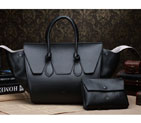 Celine Tie Nano Top Handle Bag Original Leather C3052 Black C3052