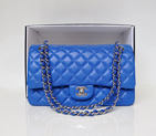 Chanel 2.55 Classic Original Leather Flap Bag 1112 in Orange with Silver Hardware 1112