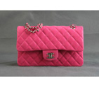 Chanel A94305 Classic Flap Bag Original Cannage Pattern Nubuck Leather Peach with Gold A94305