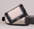 Chanel Boy 2014 Flap Shoulder Bag Original Leather A67086 in Black&White