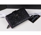 Chanel Camellias Bi-Fold Wallet Original Leather A50087 Black