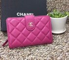 Chanel Matelasse Bi-Fold Wallet Sheepskin Leather A50073 Rose