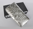 Chanel Matelasse Bi-Fold Wallet Sheepskin Leather C091 Silver C091