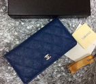Chanel Matelasse Zip Around Wallet Caviar leather A31508 Royalblue