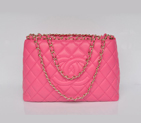 Chanel Shopping Bag Sheepskin Leather A30177 Peach A30177