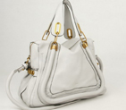 Chloe Paraty Shoulder Bags Calf Leather Gray 29883 29883
