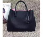 Dior LARGE OPEN BAR BAG SUPPLE Black GRAINED CALFSKIN D1066