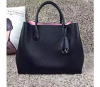 Dior Medium OPEN BAR BAG Black GRAINED CALFSKIN D1065