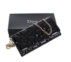 Dior Patent Leather Long Leather Wallet 31104 Black 31104