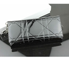 Dior Patent Leather Long Leather Wallet 950 Black 950
