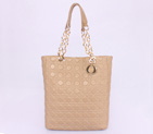 Dior Soft Shopper Bag Sheepskin Leather D35878 Apricot D35878