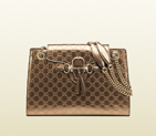 Emily maple brown guccissima leather chain shoulder bag 295403 AP21G 2527