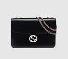 Exclusive gucci interlocking leather shoulder bag 387606 DKE0N 1000