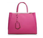 Fendi 2Jours Medium Tote Bag Original Leather 2552M Peach 2552M