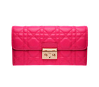 Fuchsia leather Miss Dior wallet S0522OGAI M431
