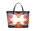 Givenchy Large Antigona Shopping Bag Printed Phoenix PVC Black G115102
