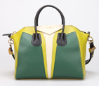 Givenchy Small Antigona Bag Smooth Leather 8887 Light Green&OffWhite