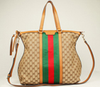 Gucci 309620 Rania Canvas Top Handle Bag Light Brown 309620