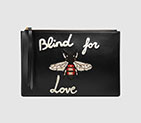 Gucci Embroidered leather pouch 431416 DTDDG 8385 431416