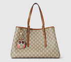 Gucci GG EMBLEM MEDIUM TOTE BAG 815213 FAD6L 9758